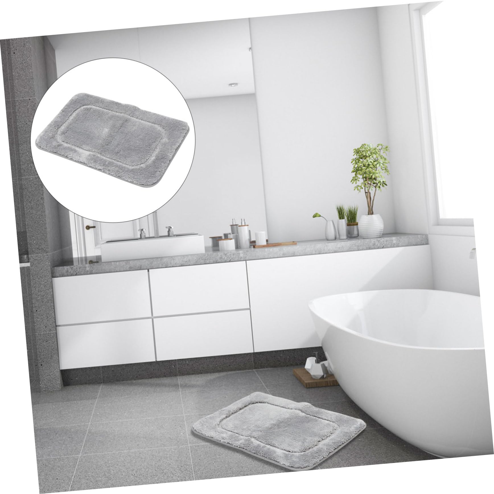 Tappeto Assorbente Antiscivolo Microfibra Per Bagno Per Casa e Hotel Comfort e Pulizia Quotidiana