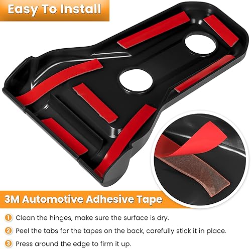 Miniatura 5 de Cubierta de bisagra del capó del motor delantero, accesorios exteriores de decoración para Jeep Wrangler JL JLU Unlimited Sports Freedom Sahara