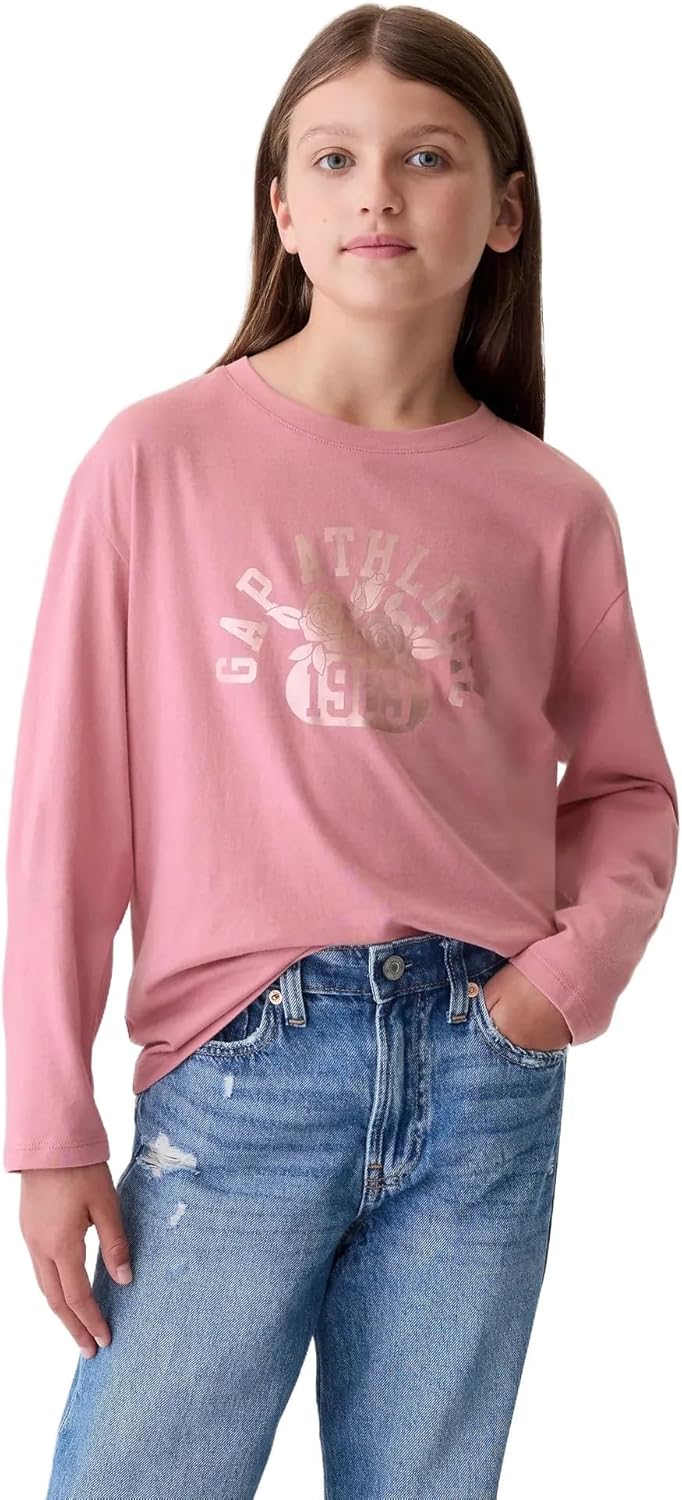 Gap Girls Long Sleeve Logo Tee T-Shirt
