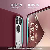 Vista 875 de GONEZ Funda de silicona para iPhone 15 Pro Max, compatible con Magsafe, protector de cámara + protector de pantalla, forro de microfibra suave Negro