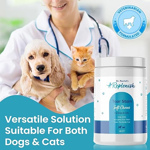Miniatura 7 de Replenish Masticables para manchas de lágrimas para perros y gatos, removedor de manchas de lágrimas de Dr. Rachel para perros, removedor de manchas