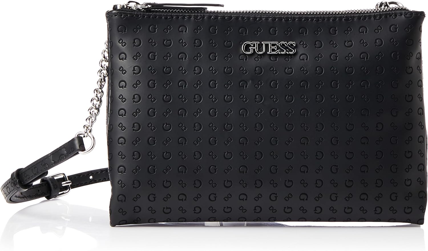 GUESS Factory Tidewood Logo Double Zip Mini Crossbody