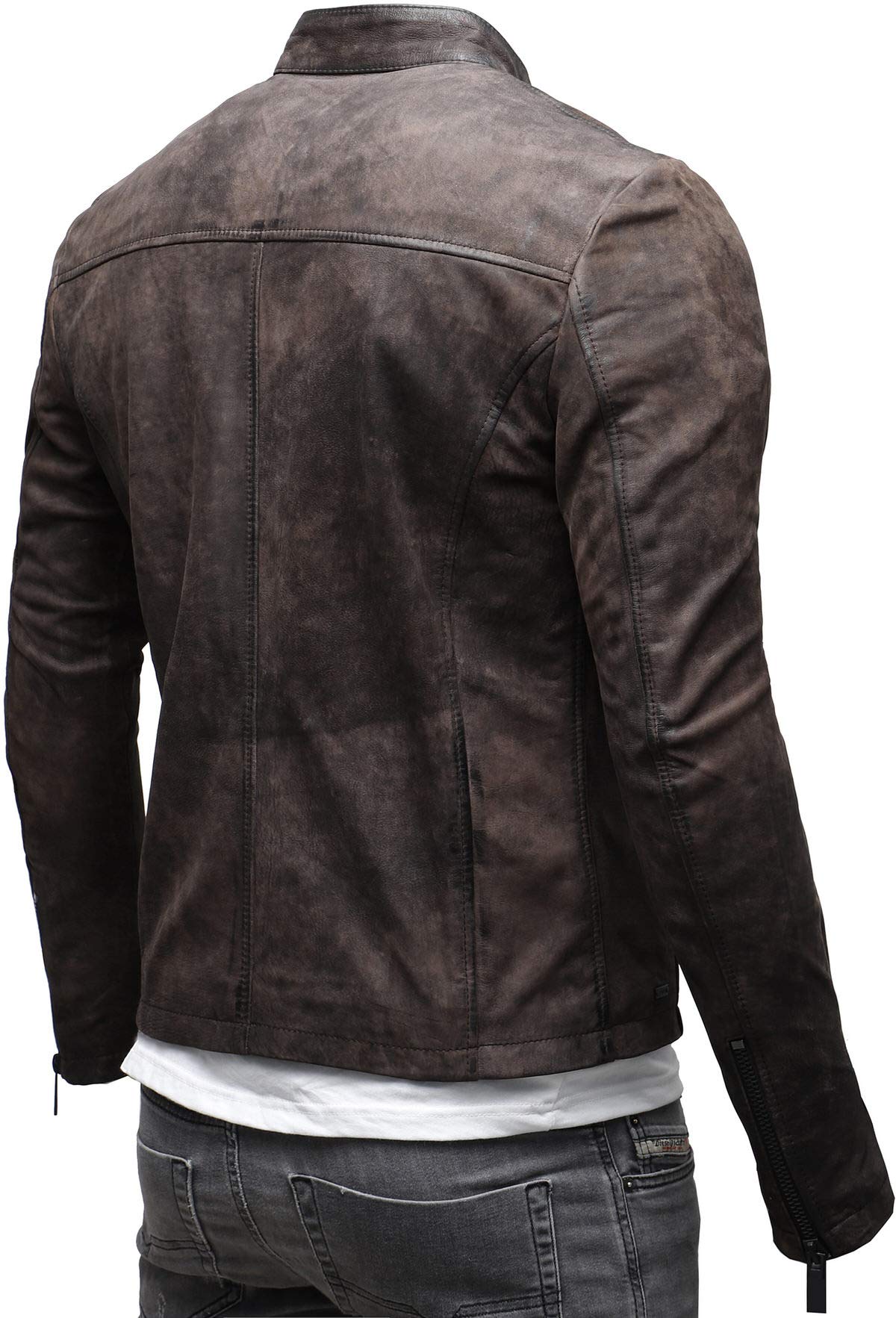 Crone - Chaqueta de cuero Epic Cleane Basic para hombre, en diferentes variantes y colores