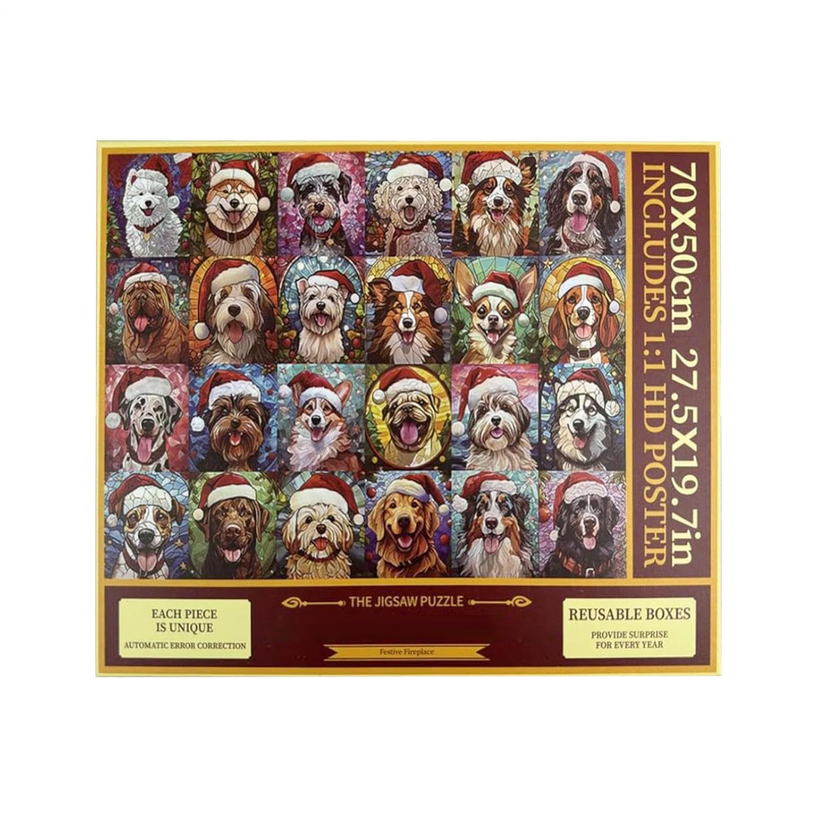 Adventskalender Puzzle 2025 – 1000 Teile, 24 Tage (70 x 50 cm)