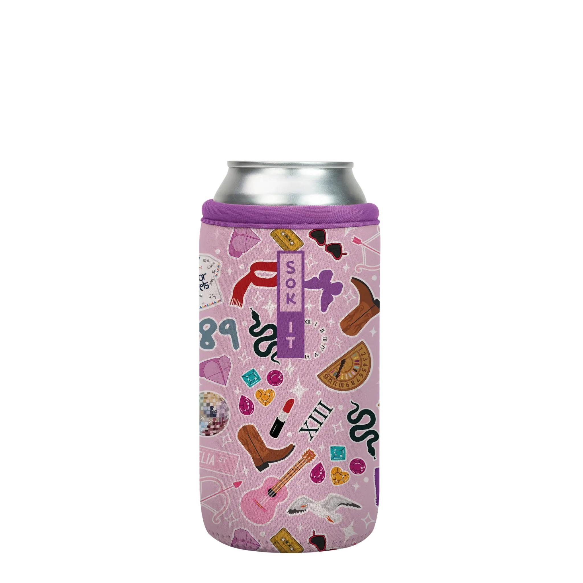 Sok It CanSok Sleeve for Beer & Soda Insulated Neoprene Cover (On Tour, 16oz Can Sleeve)