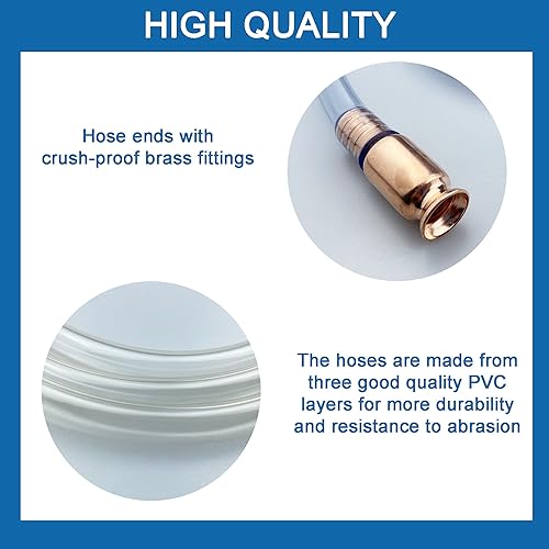 Miniatura 4 de Bomba de manguera de sifón, bomba manual de transferencia de combustible para gasolina, aceite de gas, combustible, petróleo, diésel, líquido, agua,