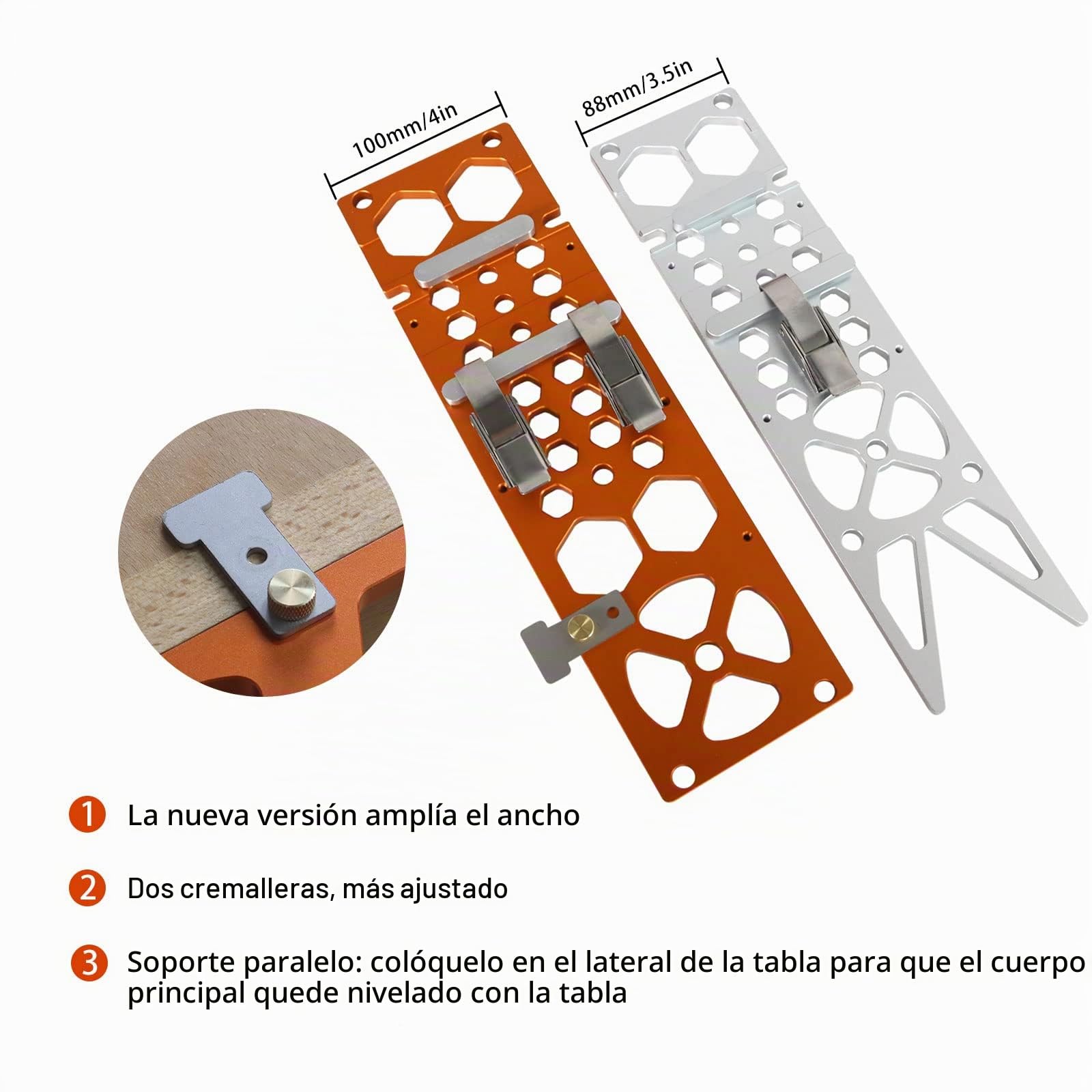 Riel guía de sierra circular de ángulo recto mejorado, 345 x 105 x 30 mm, abrazadera de riel guía cuadrada, sierra circular eléctrica de 90 grados, parada de ángulo de pista para Fes-tool y Ma-kita