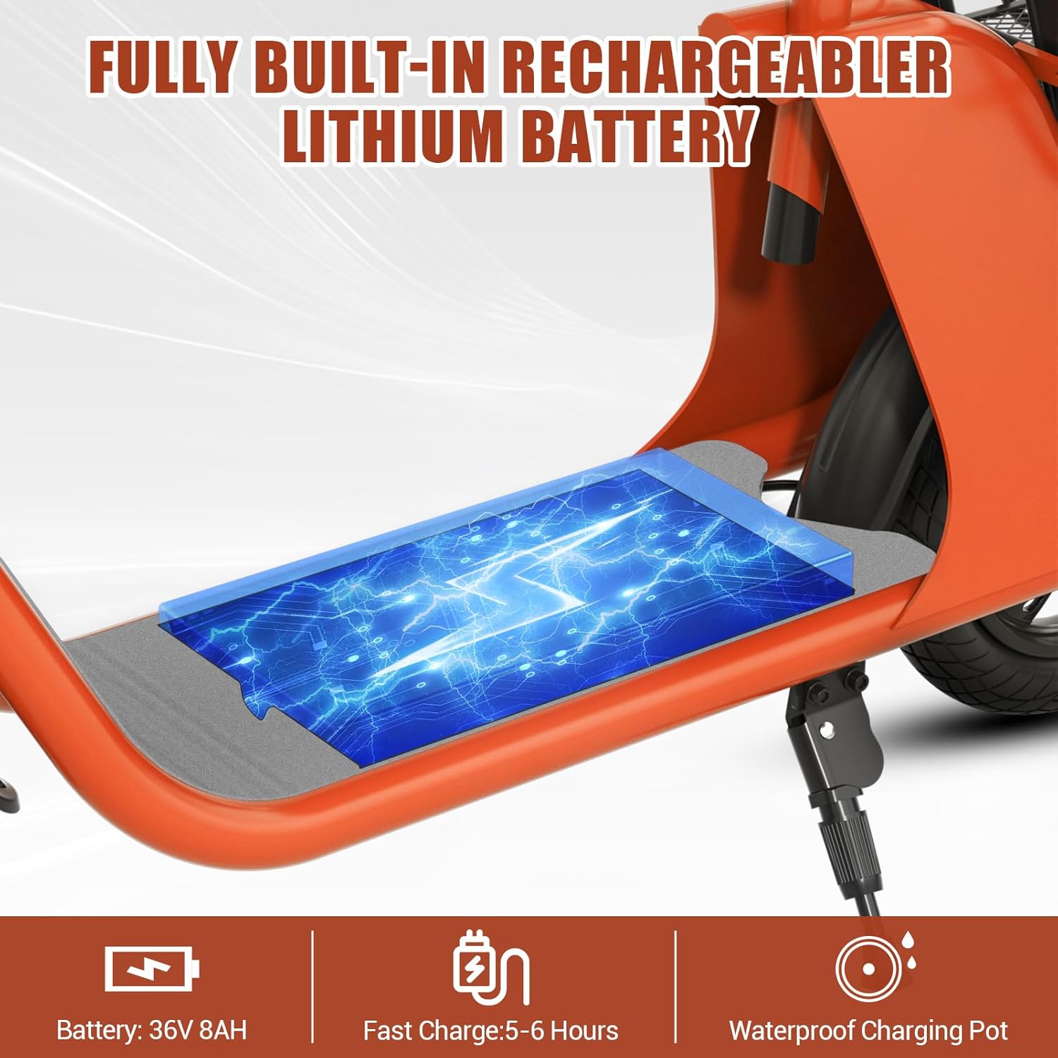 RIDWIND 450/850W Peak Motor Electric Scooter with Seat for Adults, 20 MPH, 25-Mile Range, 330 lbs Load Portable E Scooter with Seat for Commuting,Dog,Cargo,Dual Disk Brake, UL2272 Certificate