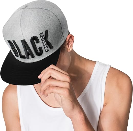 VRITRAZ Unisex 3D Design Printed Hip Hop Cap with Adjustable Snapback Closer Men and Women