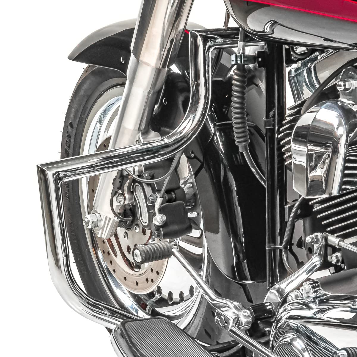 Sturzbügel Kompatibel mit Harley Davidson Heritage Softail Classic 00-17 Craftride ST1 Chrom