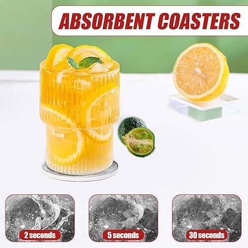 Miniatura 5 de Posavasos de cerámica absorbente de galaxia espacial para portavasos de automóvil, accesorios de automóvil para mujeres y hombres (paquete de 2)