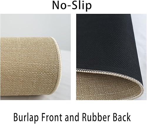 Miniatura 7 de Juego de 2 alfombras de cocina de Navidad, tapete de cocina de árbol de Navidad para piso, vacaciones de invierno, antideslizantes, lavables,