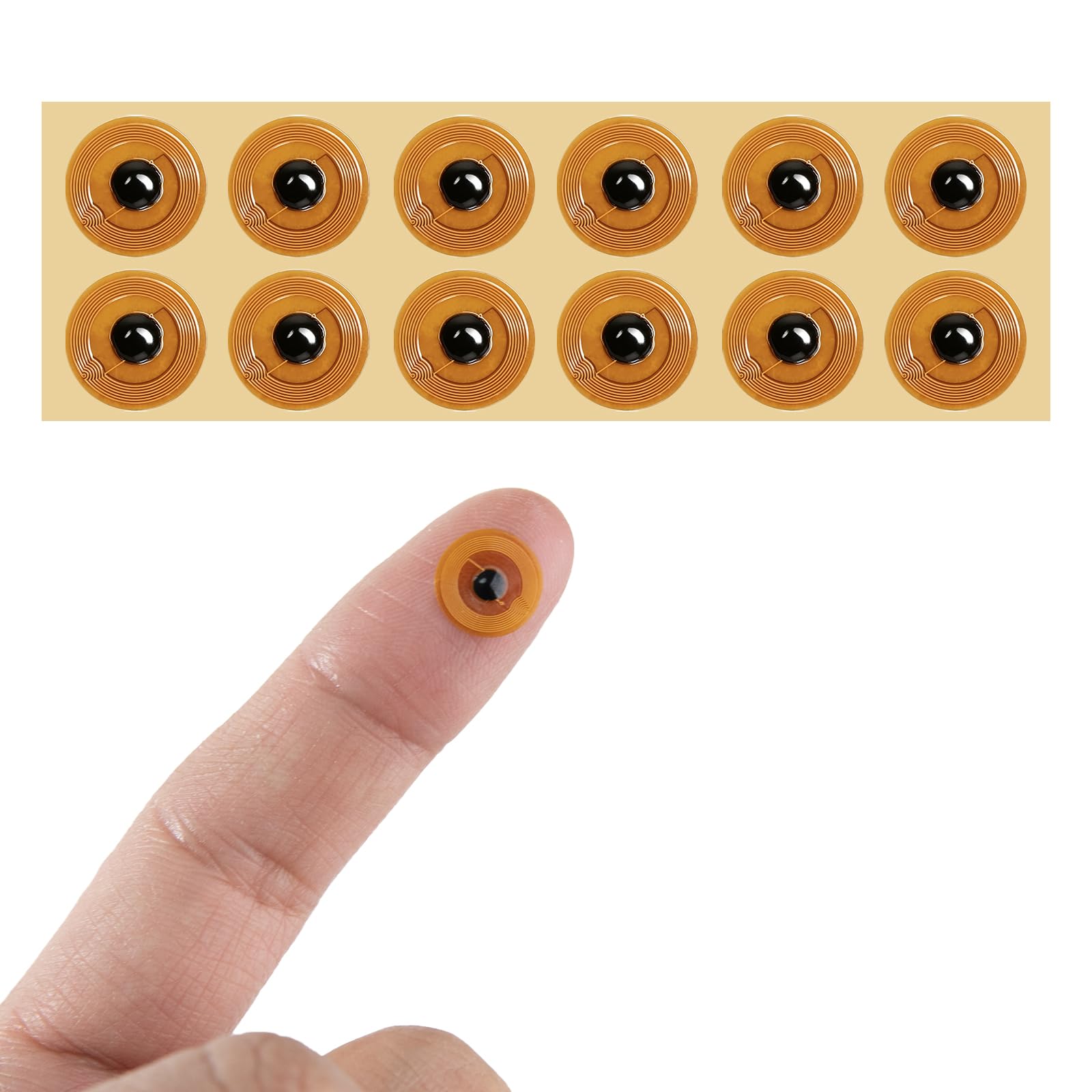 NFC NTAG213 12pcs 1 cm etiqueta adhesiva RFID grabable para Smart Home IoT