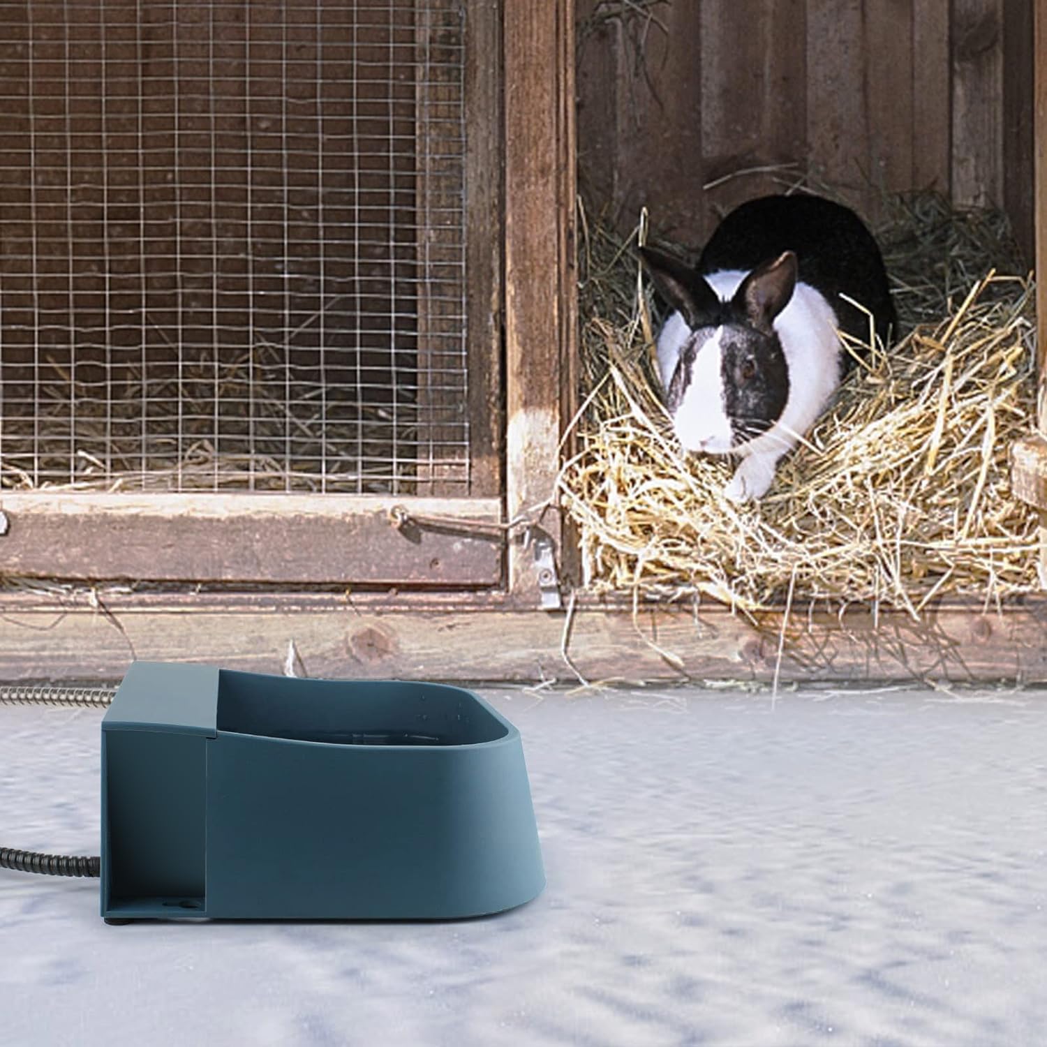 Tazón de agua automático calentado para perros, cuenco de llenado automático para perros calentado, agua automática calentada para perros, gatos, pollos, animales salvajes
