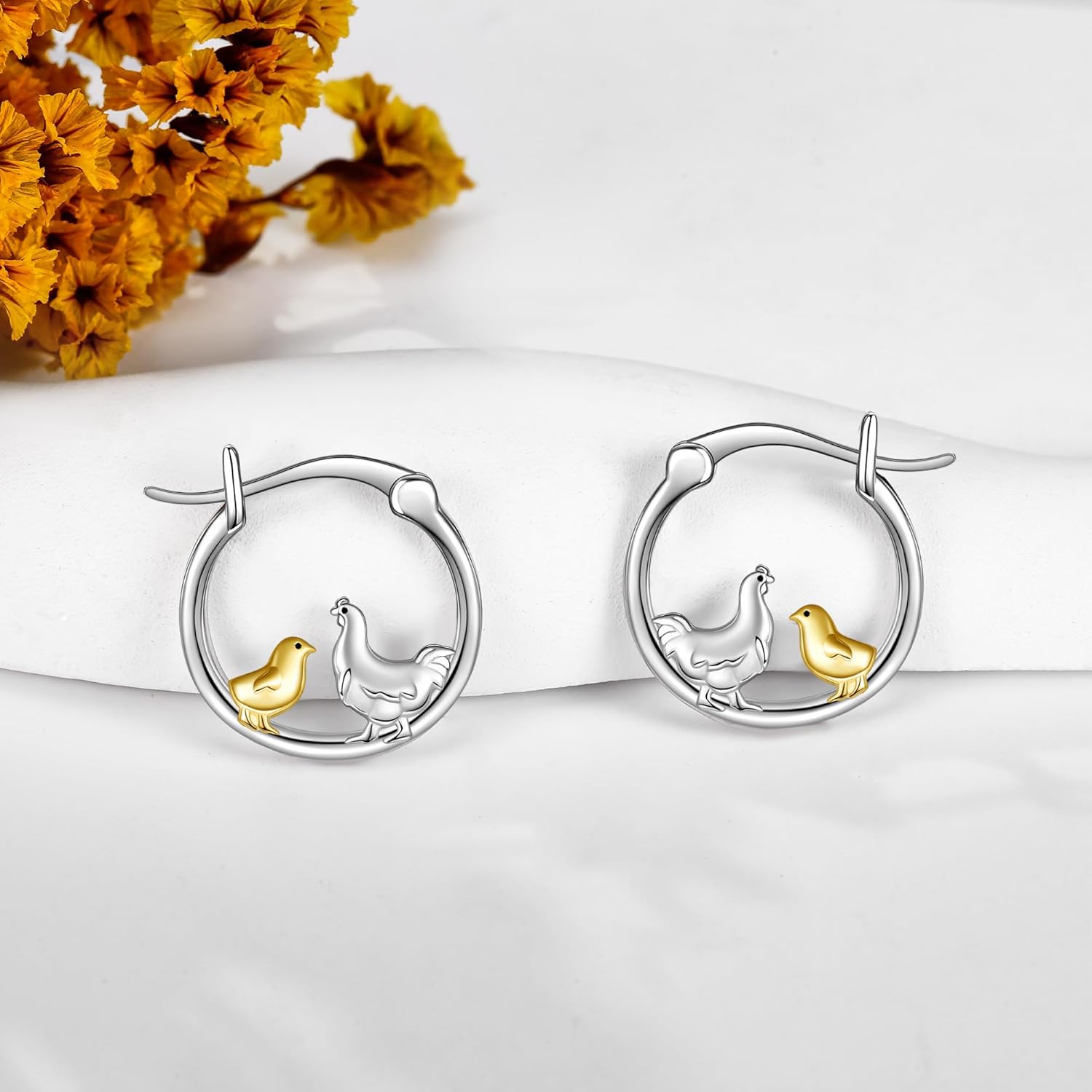 Paw Print/Sword/Peacock/Skull Earrings Sterling Silver Dog Cat/Snake Small Hoop Earrings Puppy Animal Jewelry