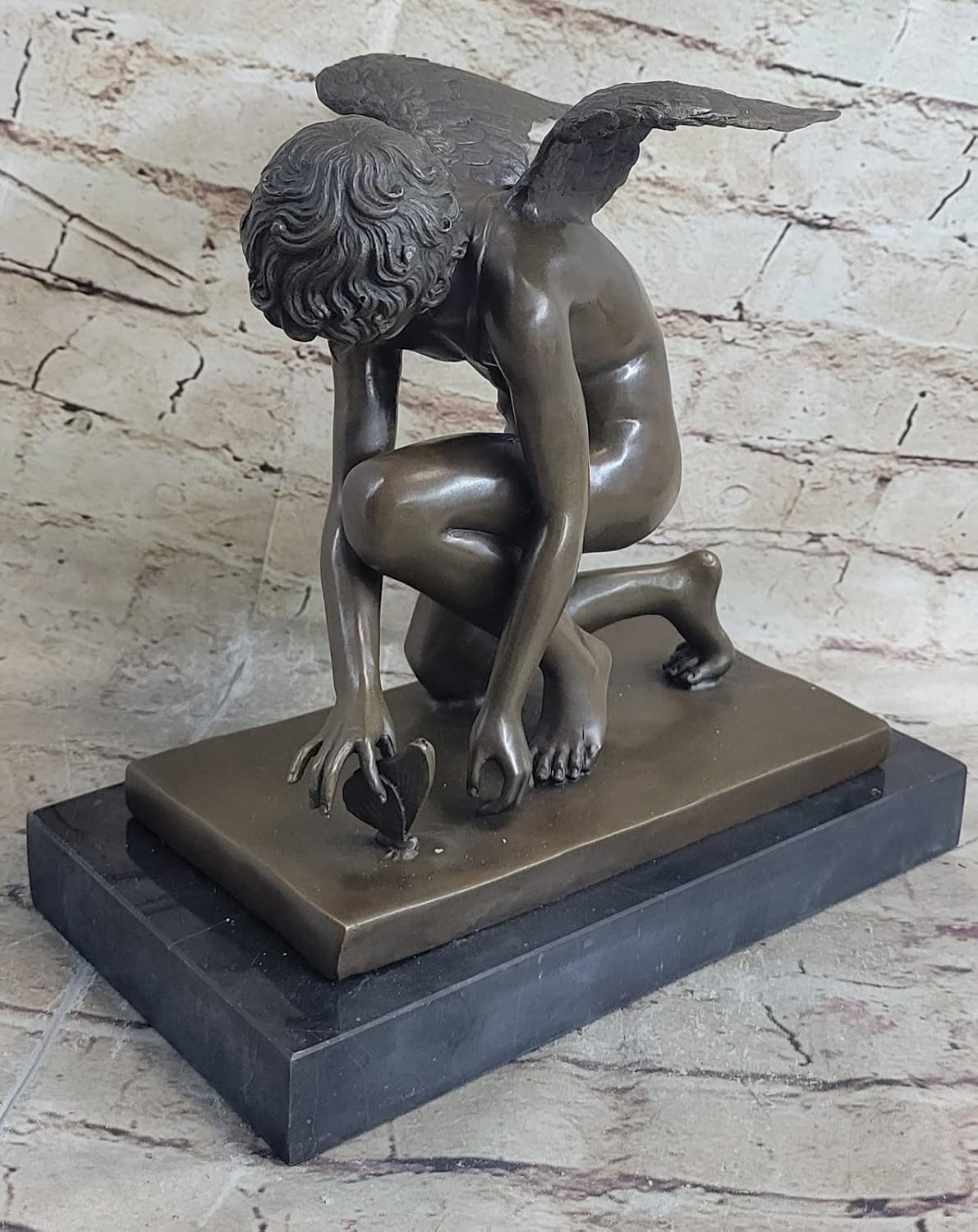 Amazon EUROPEAN BRONZE Winged Nude Male Angel Sculpture Statue amazon-european-bronze-winged-nude-male-angel-sculpture-statue