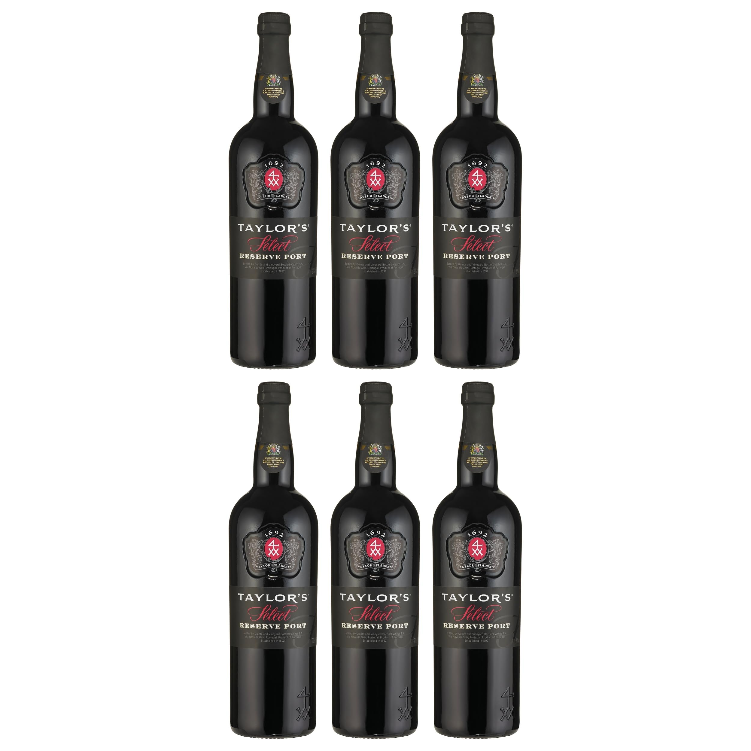 Taylor's Port Ruby Select Portwein trocken Rot Portugal inkl. FeinWert E-Book (6 x 0.75 l)