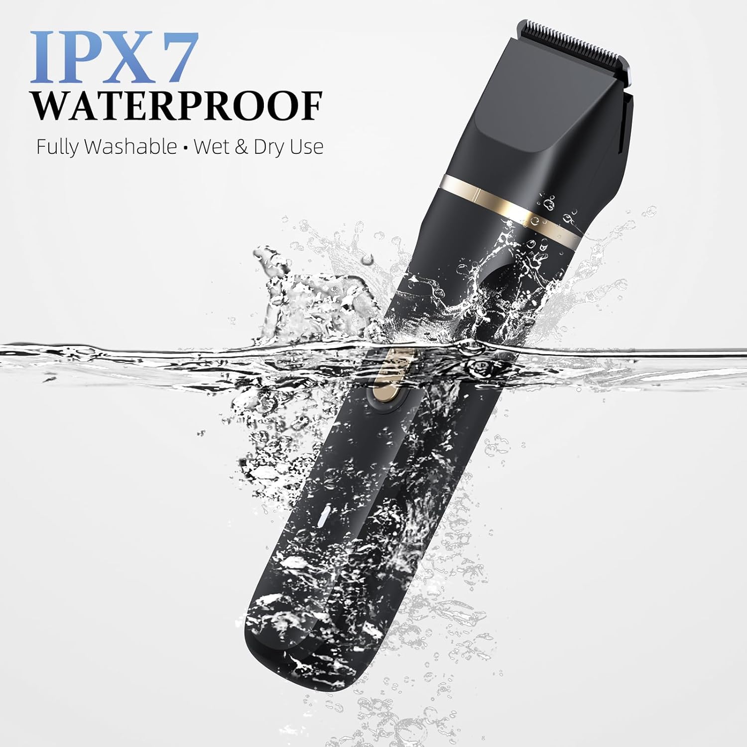 5-in-1 Bikini Trimmer for Women, IPX7 Waterproof Electric Razors Shaver, Cordless Body Hair Trimmer, Facial & Pubic Hair Removal, Ceramic Blade (Black) - Image 3