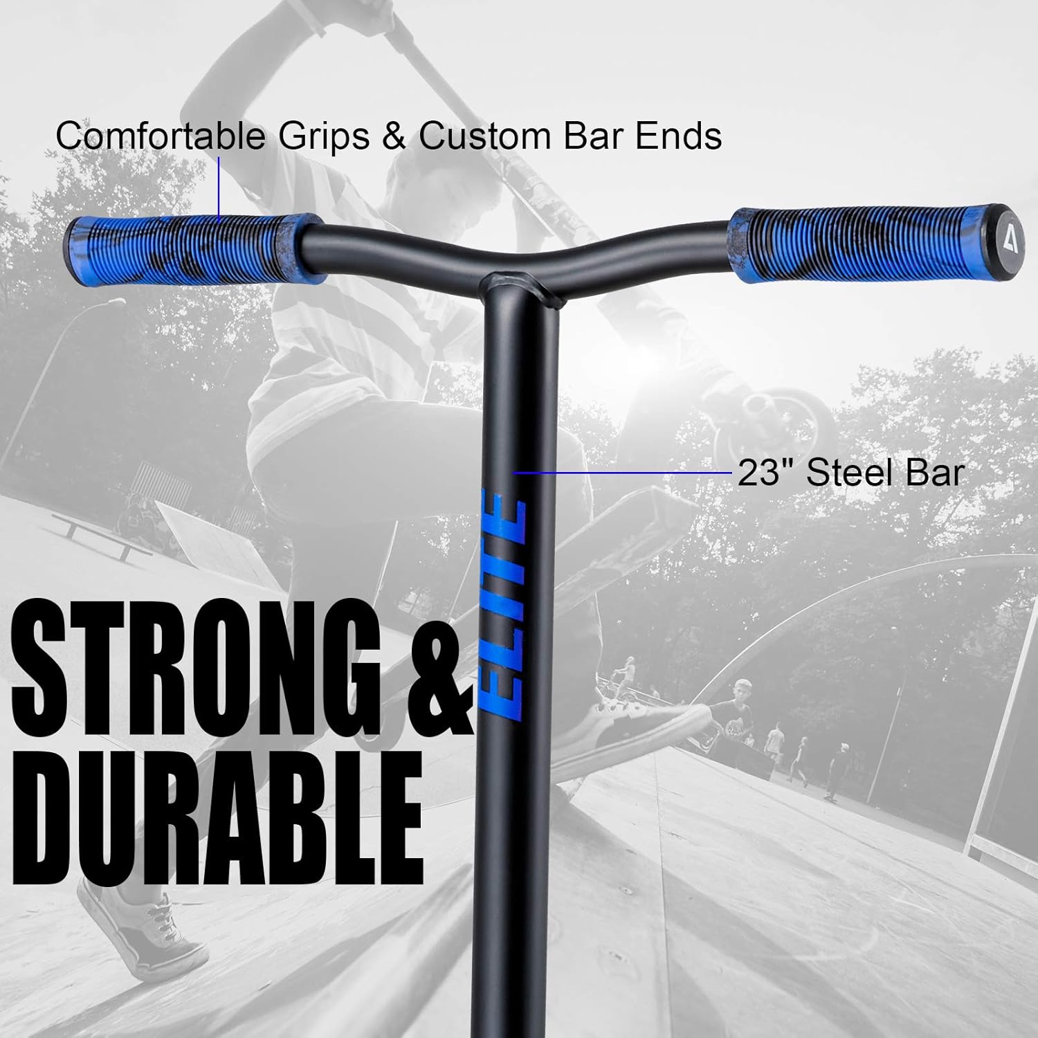 Albott Pro Scooters Trick Scooter - Freestyle 110mm Aluminium Core Wheels & ABEC-9 Stunt Scooters for Kids 8 Years and Up Entry Level Scooter for Beginner Boys Girls Teens Adults (Matte Blue) : Sports & Outdoors