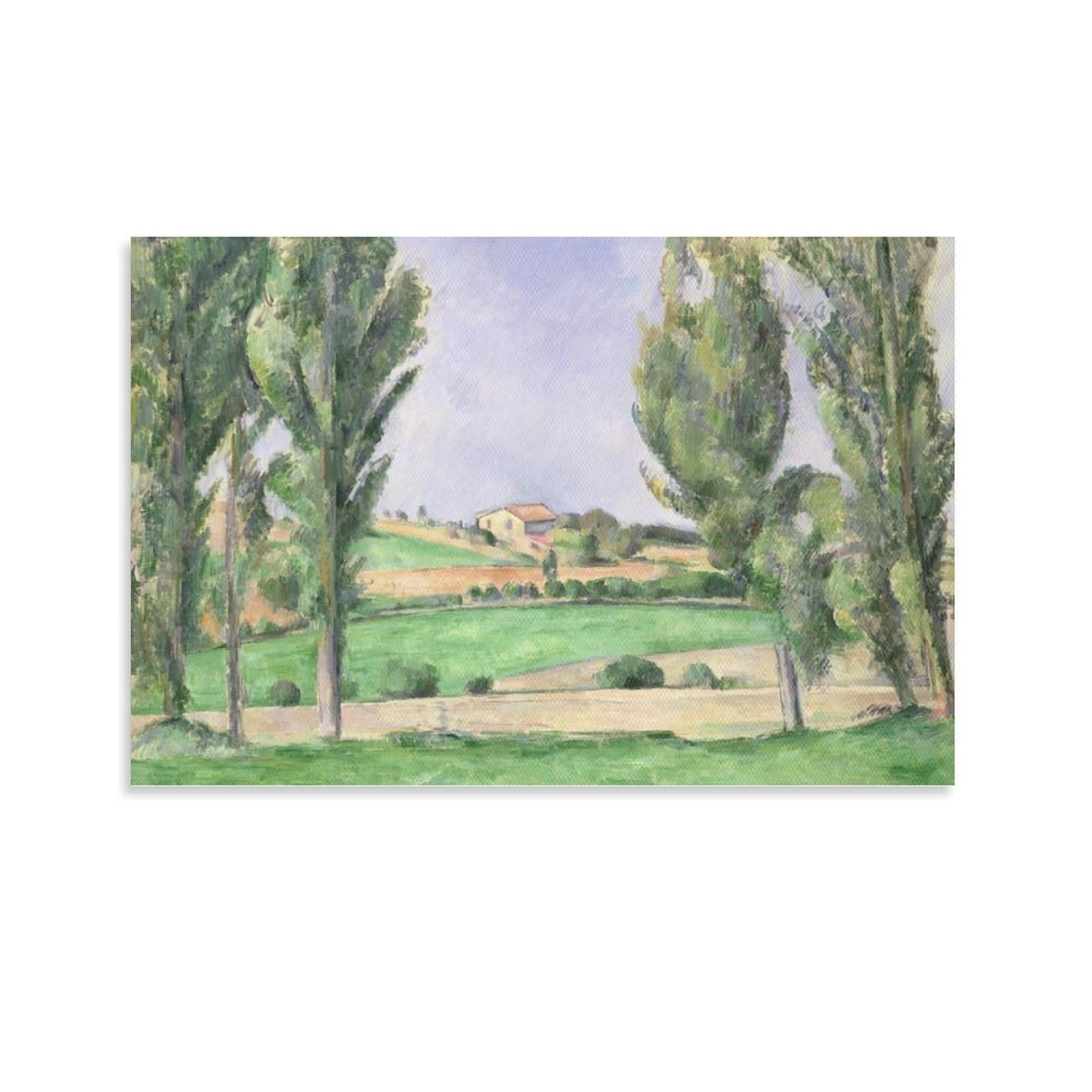 SXDMOUBK Provenzalische Landschaft, C.1885-87 by Paul Cézanne Wall Art Prints Poster Decorative Painting Canvas Living Room Bedroom 20x30inch(50x75cm)