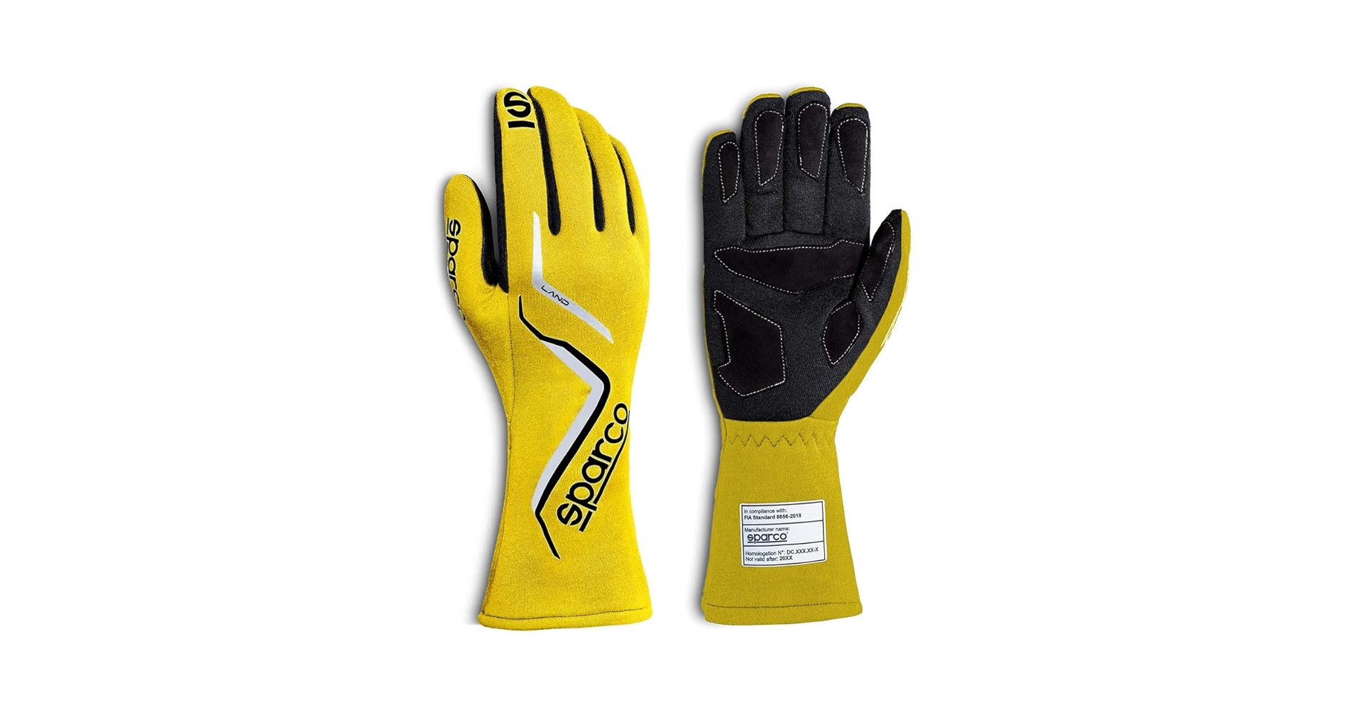 Amazon.com: Sparco Glove Land Medium Yellow : Automotive