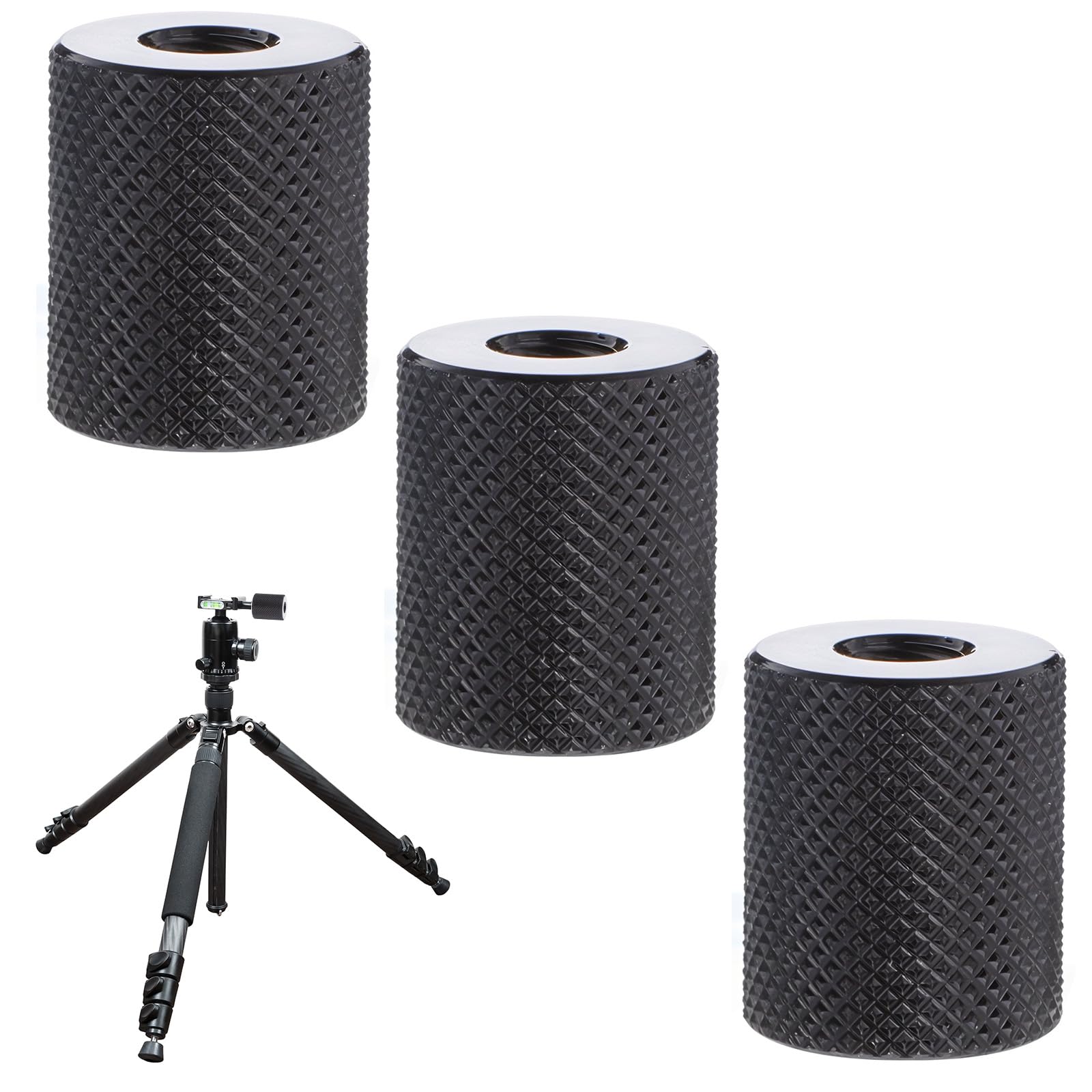 Paquete de 3 convertidores de tornillos de cámara de 1/4 a 1/4 pulgadas hembra de doble rosca de 1/4 pulgadas hembra a hembra conectores de tuerca de trípode para brazos mágicos, soporte de trípode