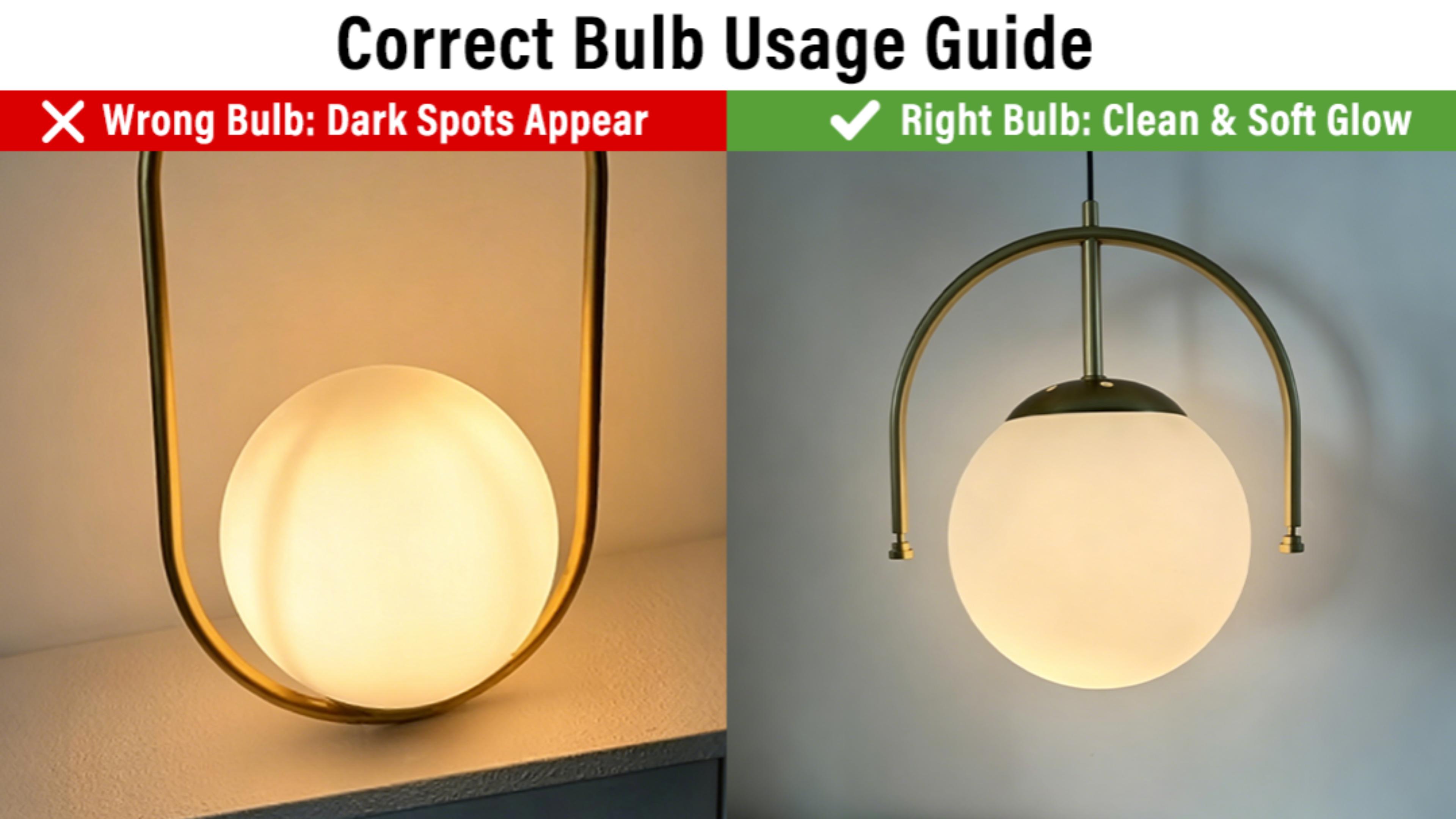 Image of Gold Semi Flush Mount Ceiling Light 5.9 inch Globe Opal Glass Shade