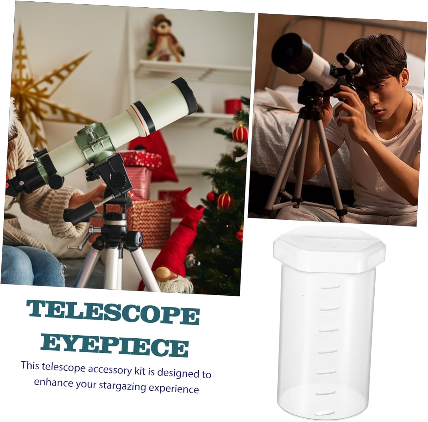 Telescope Eyepiece Dust Caps Plastic White Easy Install for Telescope