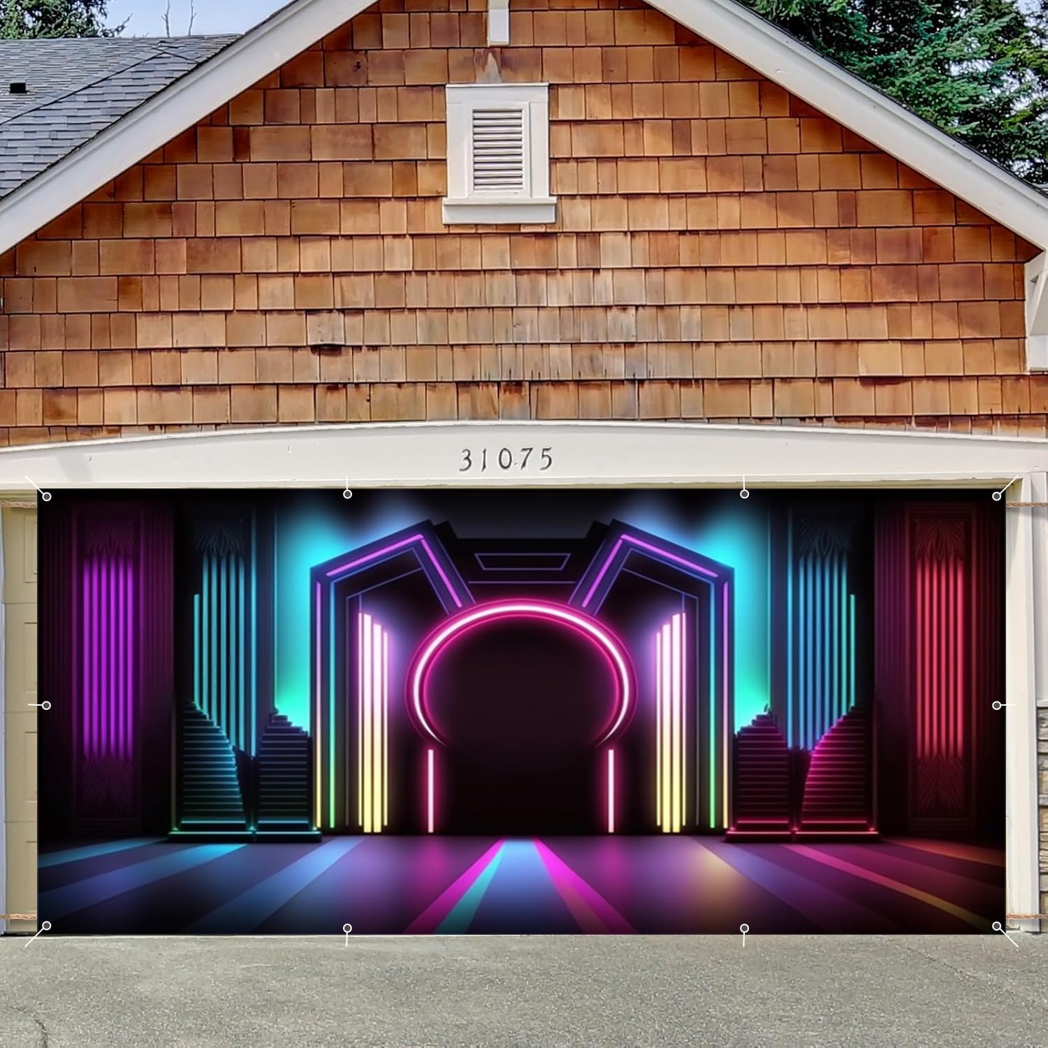 Amazon.com: Disco Stage Garage Door Cover Banner Decorations