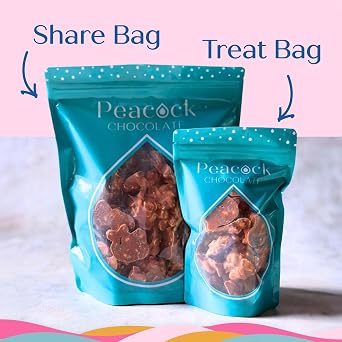 Peacock Snacks Milk Chocolate Peanut Cluster, Treat Bag, 150g