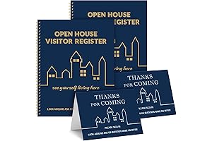 8 Pcs Open House Sign in Book for Open House Visitors