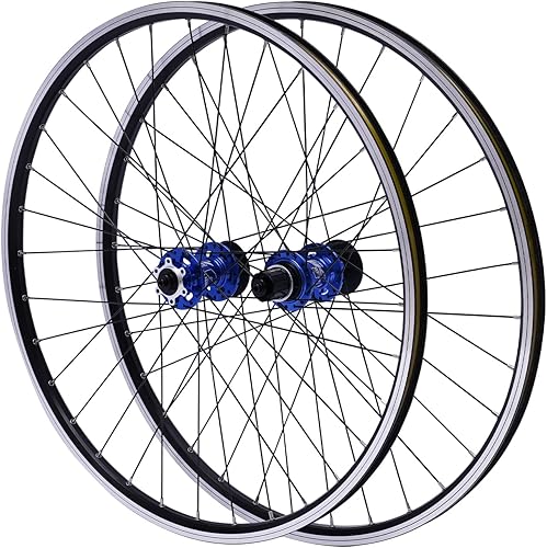 Juego de ruedas de bicicleta de montaña de 27.5 pulgadas, freno de disco de aleación de aluminio, ruedas delanteras y traseras de liberación rápida,