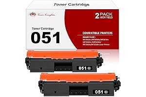 2-Pack Compatible Toner Cartridge Replacement for Canon 051 for Canon ImageCLASS LBP162dw...