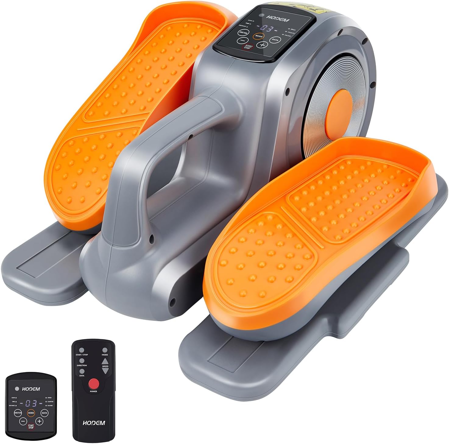 Under Desk Elliptical Machine Seated Machine Quiet Compact Mini Leg Exerciser While Sitting Elliptical Trainer for Seniors Adults Home Office Use