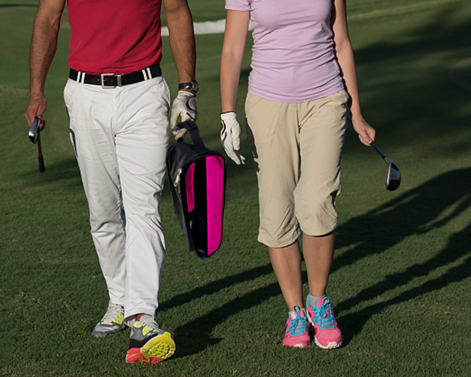 Bolsa para Zapatos de Golf, Bolsas de Zapatos de Golf para Hombres y Mujeres, Bolsas de Transporte con Cremallera con ventilación, Bolsa de Zapatos Deportivos de Viaje