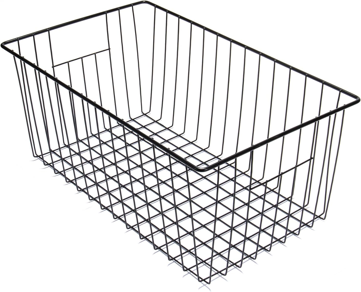 Freezer Organizer Bins, Upright Freezer Baskets for 16, 17, 21 cu.ft Standup Freezer, Durable Freezer Organizer Fully Use Space Improve Air Circulate, 4Pcs, Black - Image 9