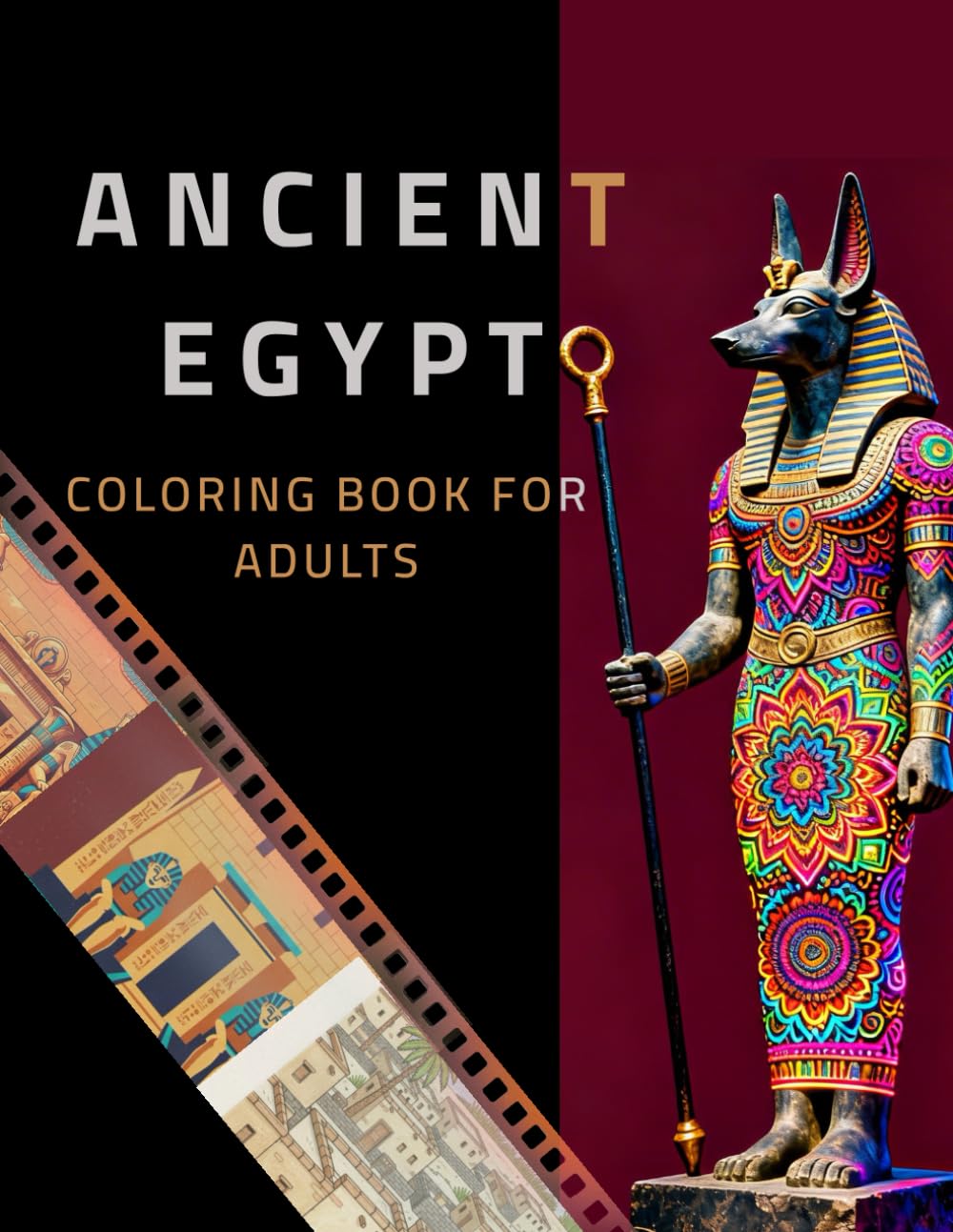 Ancient Egypt: Single-Sided Pages | 40 Detailed Illustrations of Ancient Temples, Hieroglyphs & Historic Monuments | Large 8.5x11 Format (Lost Civilizations & Ancient Worlds)