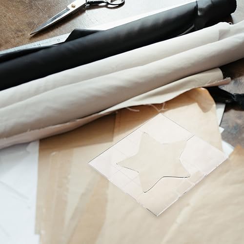 Miniatura 8 de EXCEART Plantilla de acolchado de acrílico transparente en forma de estrella, plantilla de costura reutilizable, reglas de plantilla de acolchado