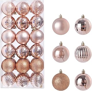 Christmas Decorations Sale Clearance 36PCS Christmas Xmas Tree Ball Bauble Hanging Home Party Ornament Decor 3CM Returns Pallet Clearance for Christmas Outdoor Garden Lawn Yard Decorations
