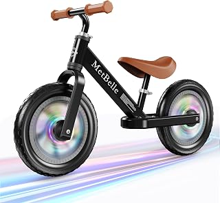 Toddler Balance Bike 2 Year Old,12”No Pedal Kids Indoor Outdoor Toy Bike 2-5 Years Old with Tool-Free Adjustments Seat, Lightweight First Bike Gift for 2-3 Boys Girls
