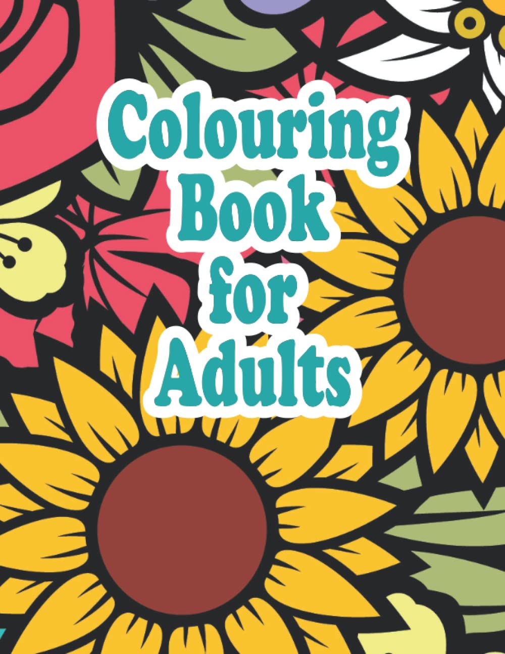Fruits Vegetable Colouring Book for Seniors: Large Print Illustrations Activity book for your Mother, Grandmother