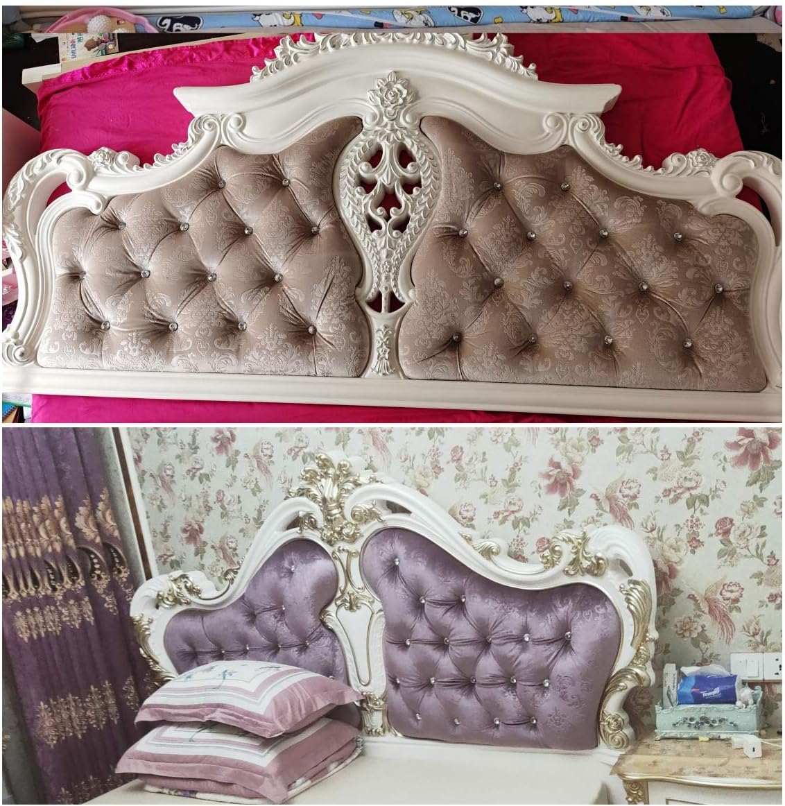 Tejidos de Peluche Tela de Terciopelo con Estampado en Relieve, Tela de Terciopelo por Metro, Tela de tapicería de Terciopelo de 150x100cm(Color:Grigio)