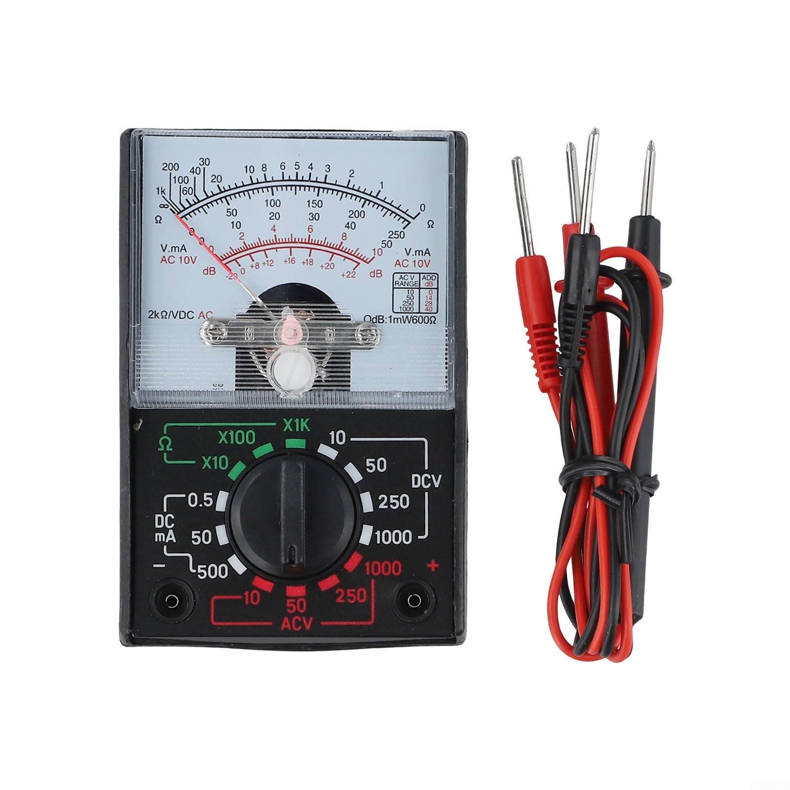 for MINI Analog Multimeter MF-110A DC/AC Voltage Tester 500mA Current Meter Resistance Measurement Device