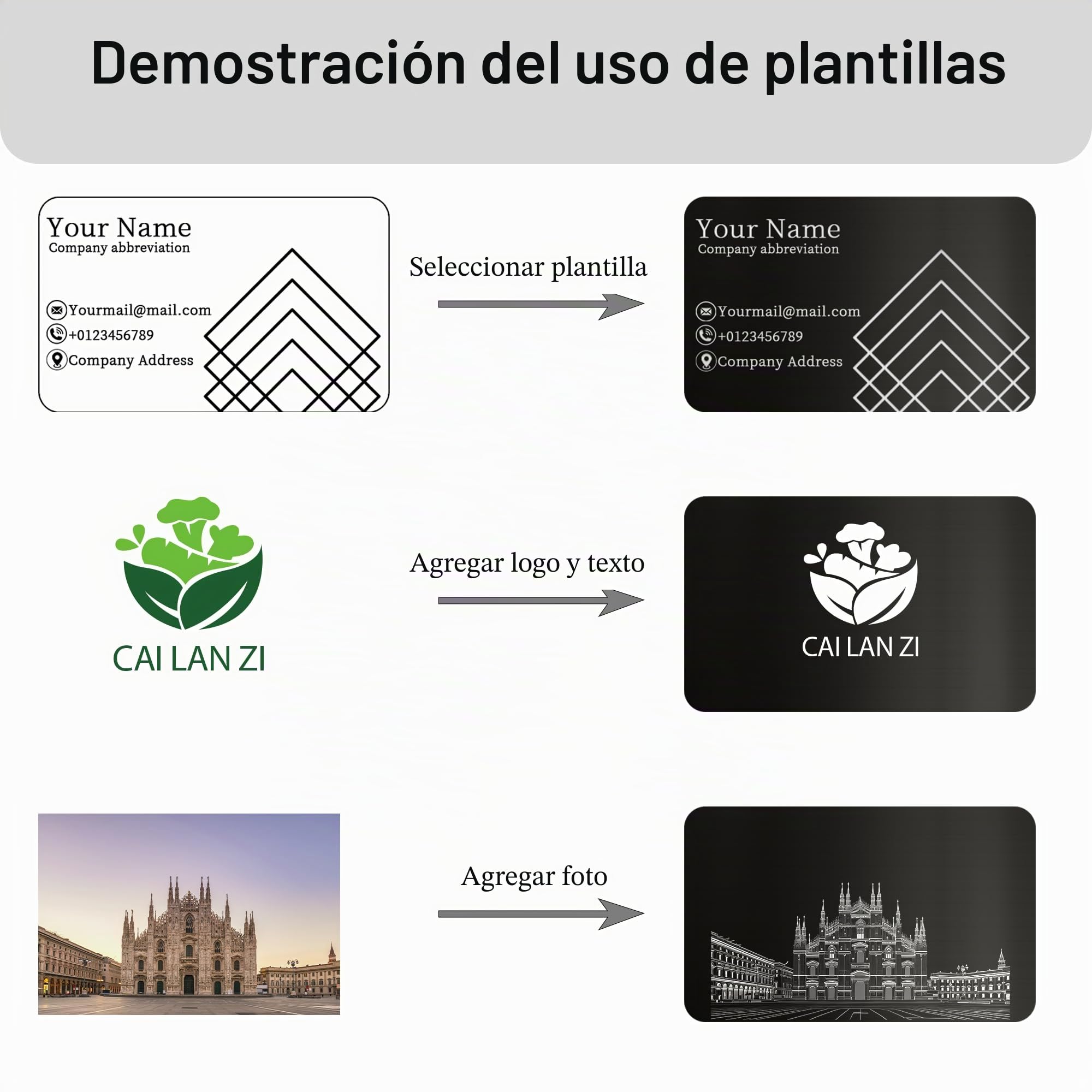 Tarjetas de visita de metal personalizadas, paquete de 20 a 600 tarjetas de visita grabadas personalizadas con tu logotipo/texto/código QR/diseño para doble cara, tarjetas de nombre impermeables de