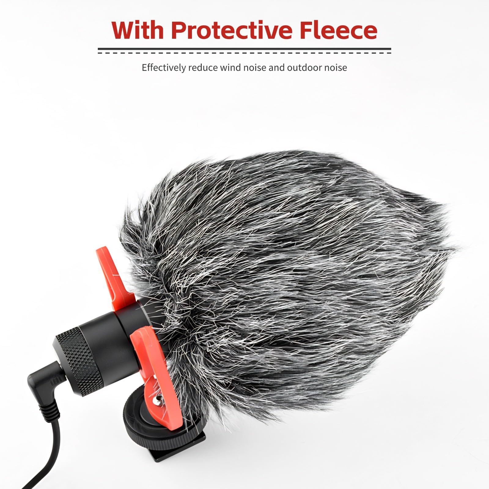 MIC10 - Mini microfono video a fucile per fotocamera, microfono universale da 3,5 mm per fotocamere DSLR, smartphone e computer, riduzione del rumore, microfono a condensatore ad alta sensibilità con