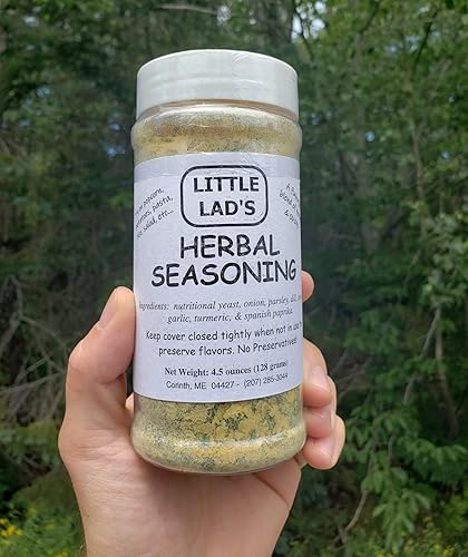 Miniatura 2 de Little Lads - Condimento de hierbas, 4.5 onzas, ideal para palomitas de maíz, sin OMG, sin gluten, sin conservantes, fabricado en Maine