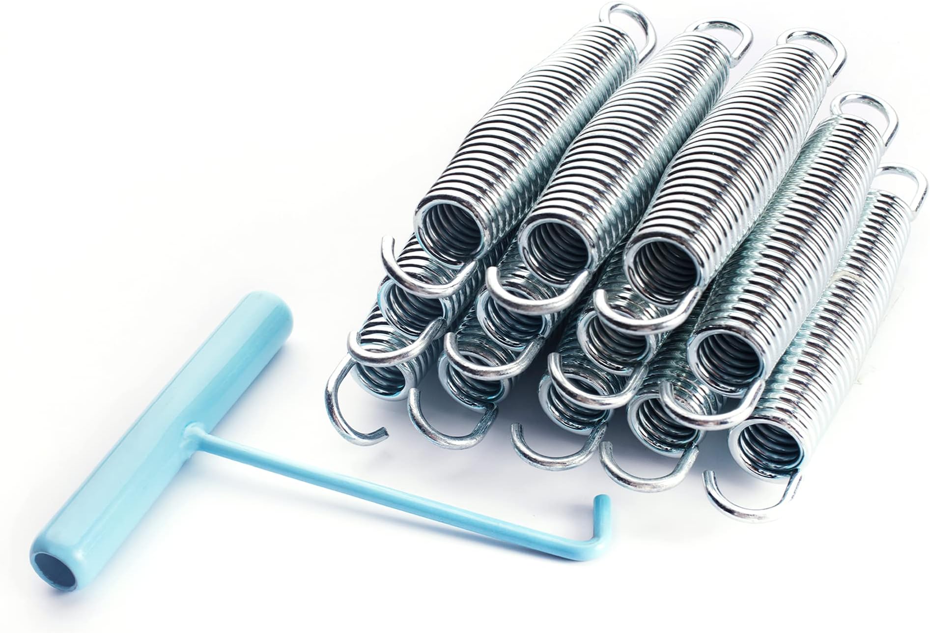 SkyBound Universal Replacement Trampoline Springs with Spring Tool | Heavy-Duty Galvanized Steel | Set of 12-48 | Sizes 3.5" to 8.5" | for Skywalker, JumpKing, UpperBounce, SportsPower and Others
