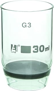 Gooch Crucible, 30ml - Sintered Disc, G-3 Porosity - Borosilicate Glass - Eisco Labs