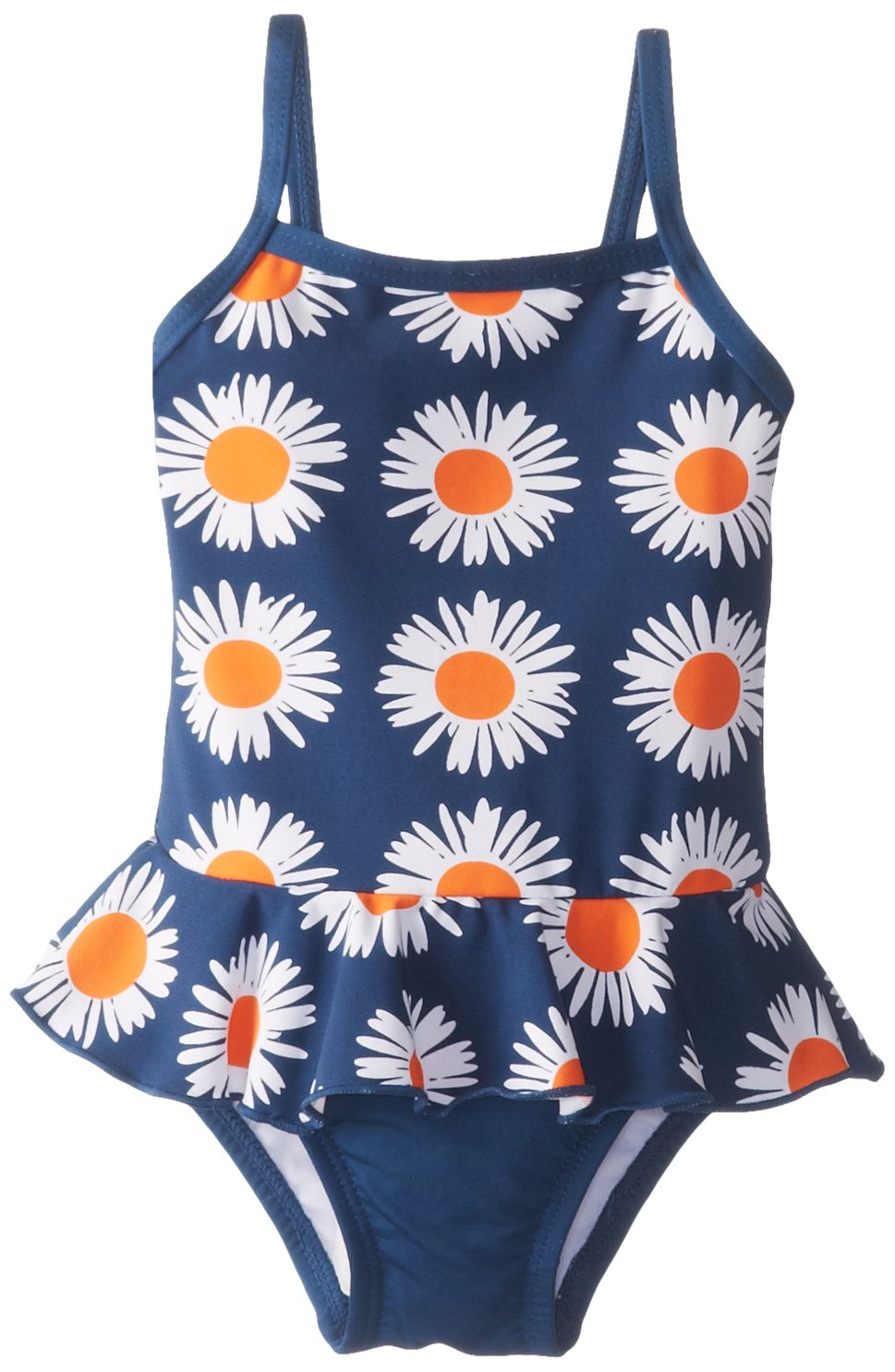 marimekko Baby Girls' Rannalla Swim Suit, Navy Print, 24 Months
