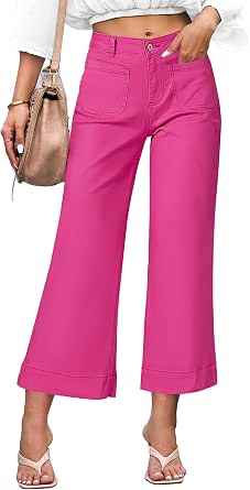 Luvamia Wide Leg High Waisted Flare Jeans for Women
